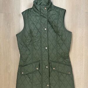 Barbour Women's Olive Quilted Vest